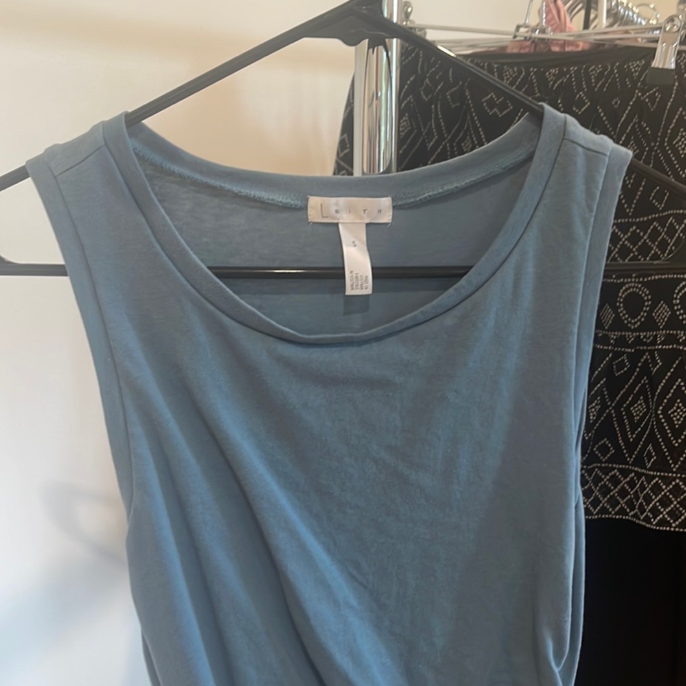 Leith size small ruched cotton dress